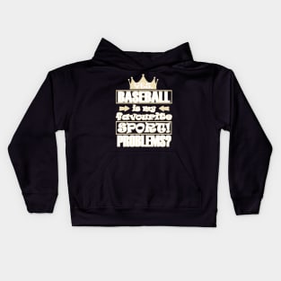 baseball pitcher baseball bat baseball player Kids Hoodie